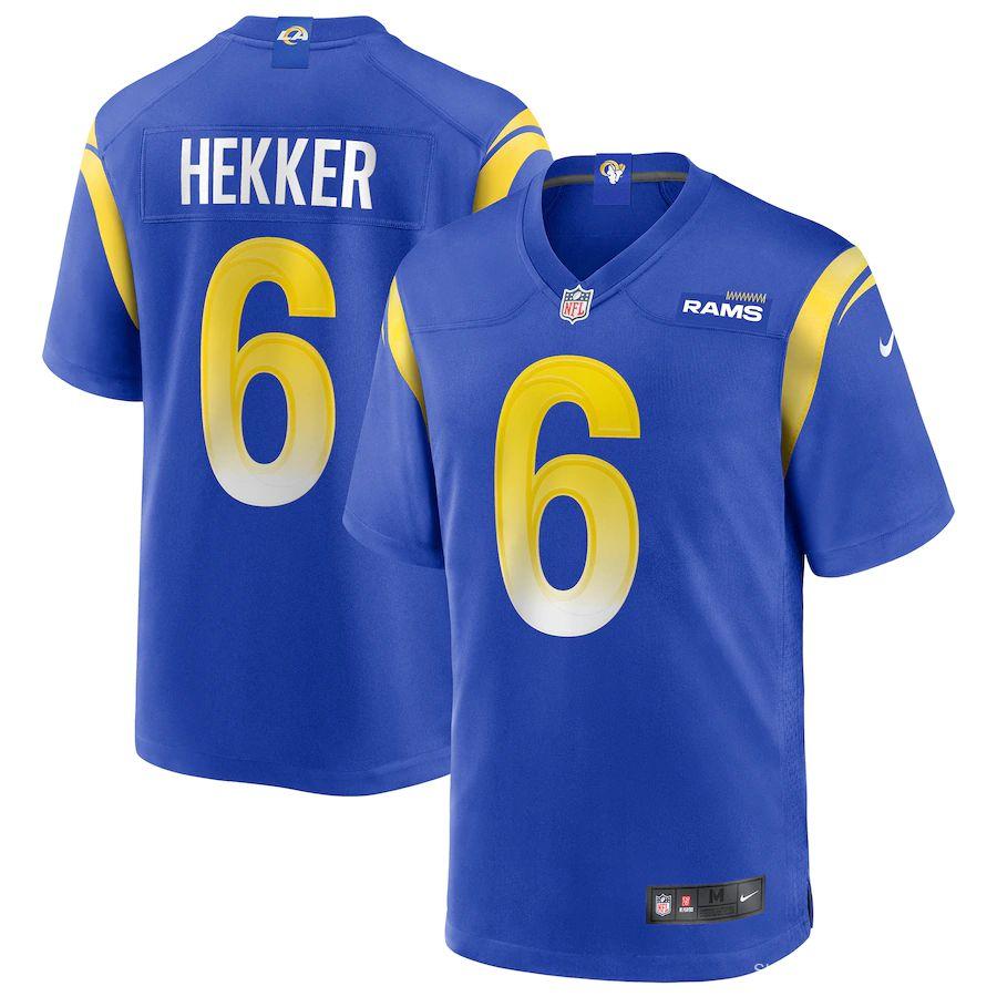 Men's Johnny Hekker Royal Player Limited Team Jersey