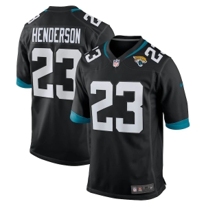 Men's CJ Henderson Black Player Limited Team Jersey