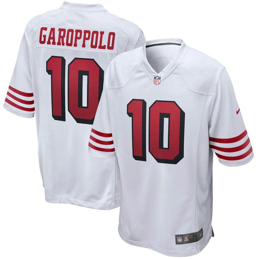 Men's Jimmy Garoppolo White Alternate Player Limited Team Jersey