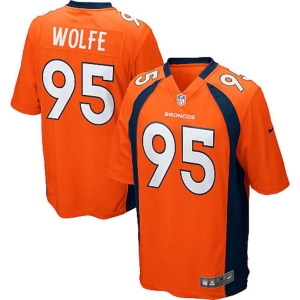 Youth Derek Wolfe Orange Player Limited Team Jersey