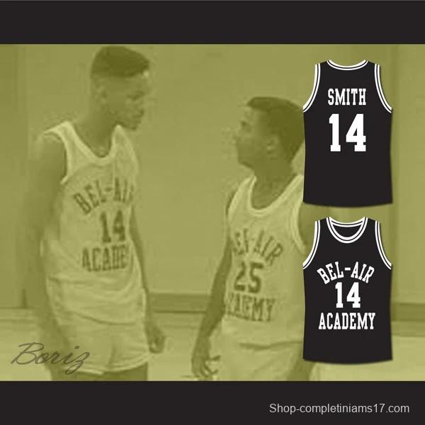 The Fresh Prince of Bel-Air Will Smith Bel-Air Academy Black Basketball Jersey