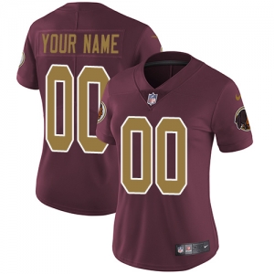 Women's Burgundy Alternate Custom Game Team Jersey