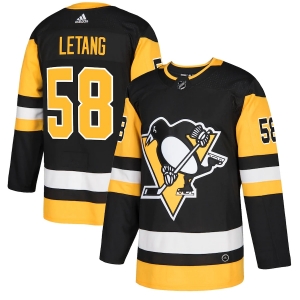 Men's Kris Letang Black Player Team Jersey