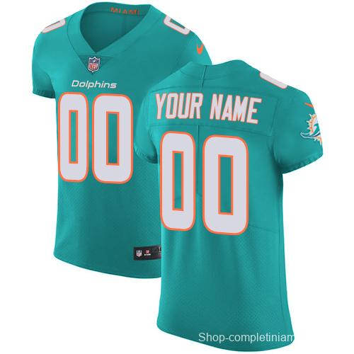 Men's Aqua Custom Elite Team Jersey