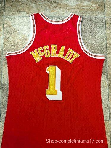 Men's Tracy McGrady Red Retro Classic Team Jersey