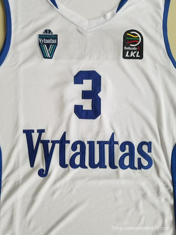 LiAngelo Ball 3 Lithuania Vytautas White Basketball Jersey