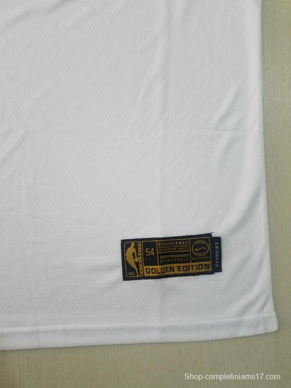 Pascal Siakam 43 White Golden Edition Jersey