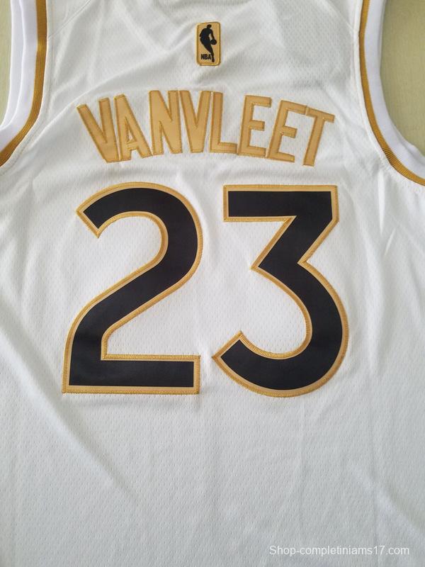 Fred VanVleet 23 White Golden Edition Jersey