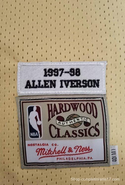 Men's Allen Iverson Golden Retro Classic Team Jersey