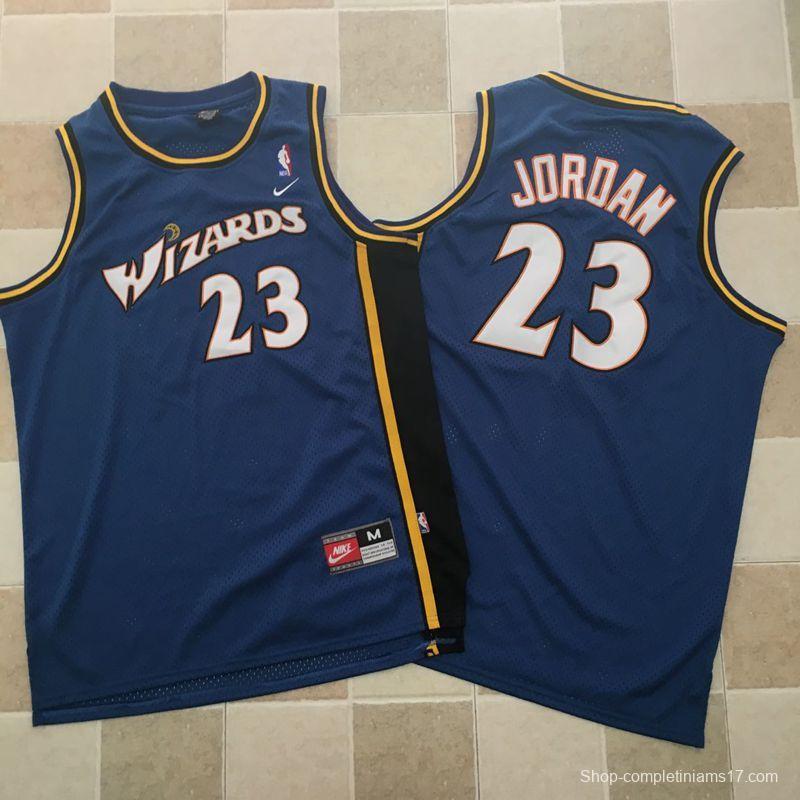 Men's Michael Jordan Blue Retro Classic Team Jersey