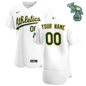 Men's White 2020 Home Authentic Custom Team Jersey