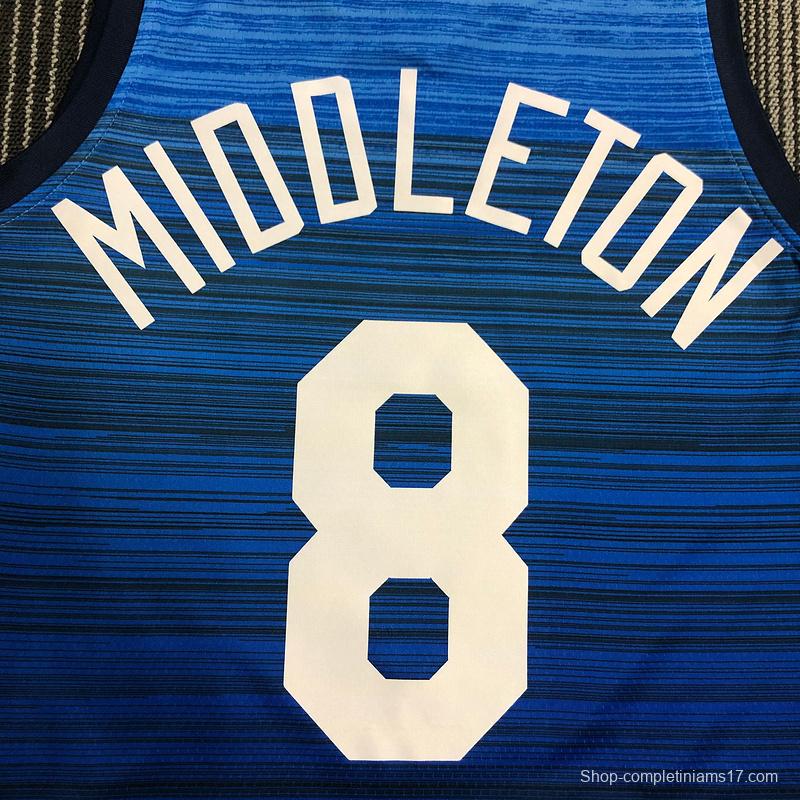 Thai Version Men's Khris Middleton Navy USA Basketball Player Jersey