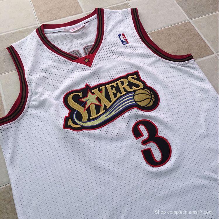 Men's Allen Iverson White Retro Classic Team Jersey