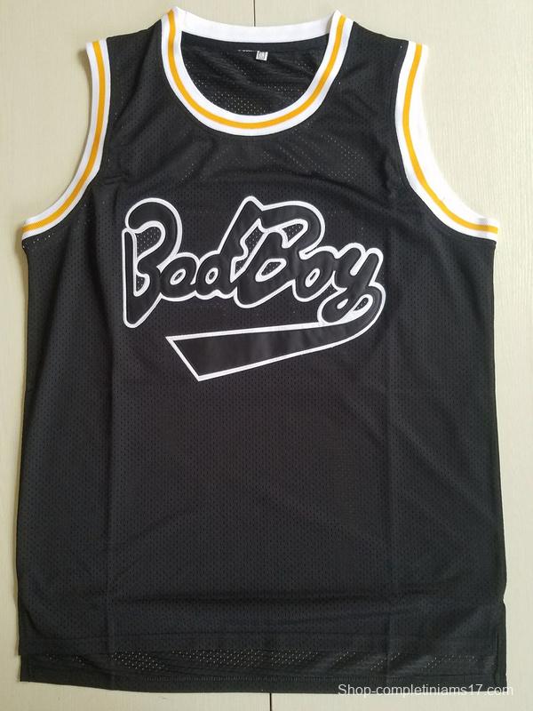 Notorious B.I.G. Biggie Smalls 72 Bad Boy Black Basketball Jersey