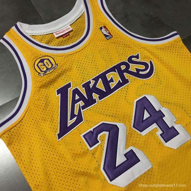 Men's Kobe Bryant Yellow Retro Classic Team Jersey