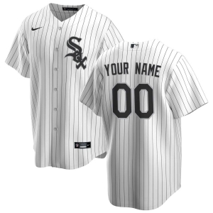 Men's White&amp;Black Home 2020 Custom Team Jersey