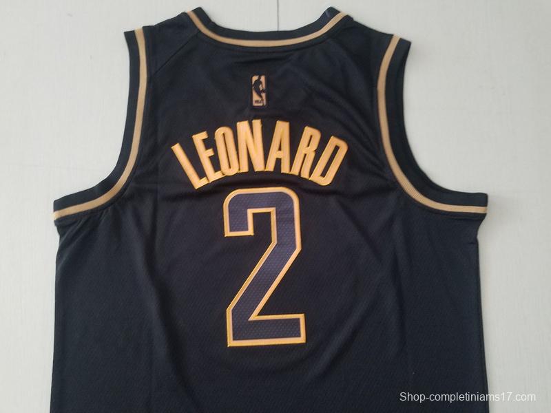 Kawhi Leonard 2 Black Golden Edition Jersey