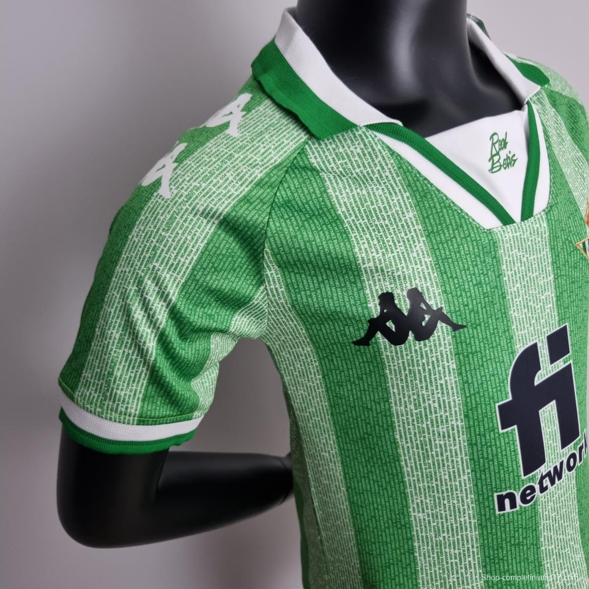 22/23 Real Betis Special Edition kids Soccer Jersey