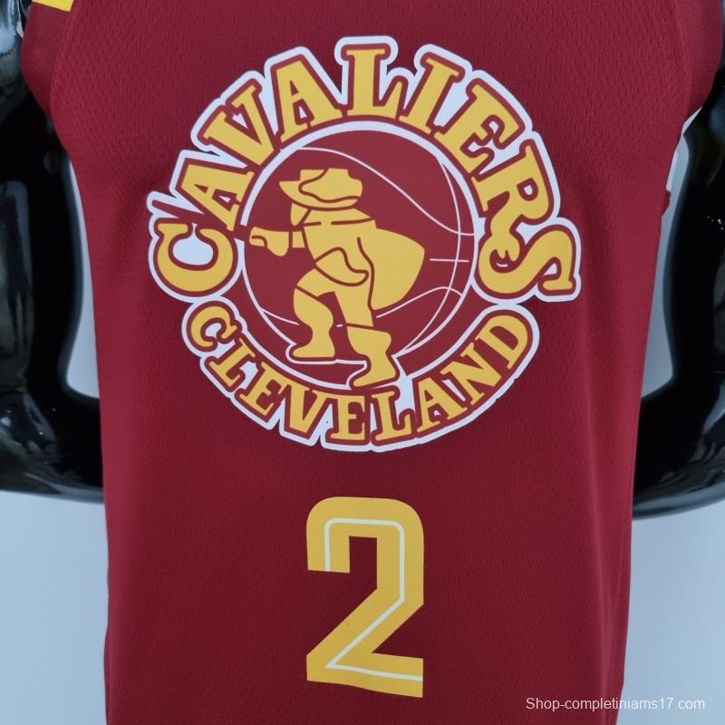 2022 Cleveland Cavaliers Irving#2 Urban Edition Red NBA Jersey