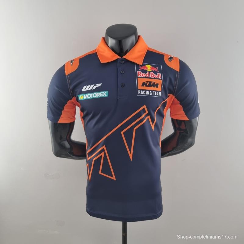 2022 F1 Formula One; KTM Polo Blue Orange