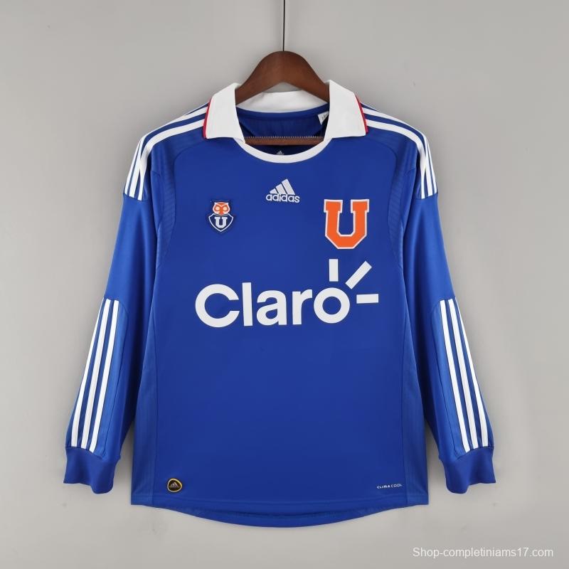 Retro 2011 Long Sleeve Universidad De Chile Home Soccer Jersey