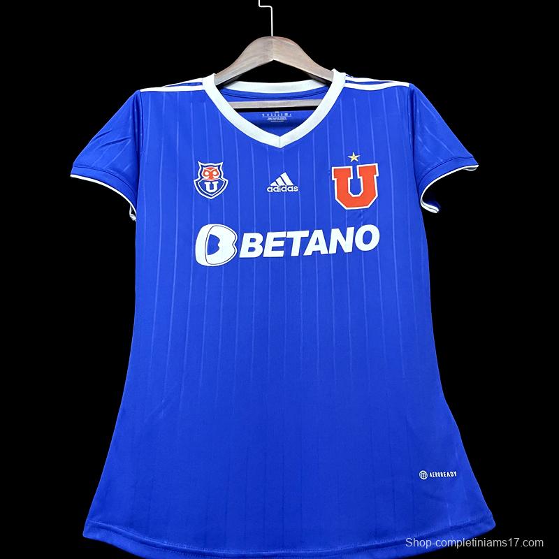 22/23 Chile Universidad De Home Woman  Soccer Jersey