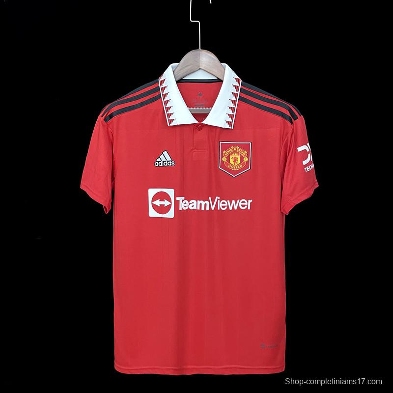 22/23 Manchester United Home  Soccer Jersey