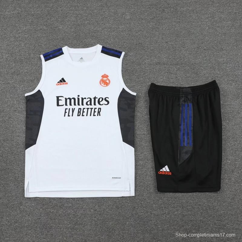 22/23 Real Madrid Pre-match Training Jersey White Vest