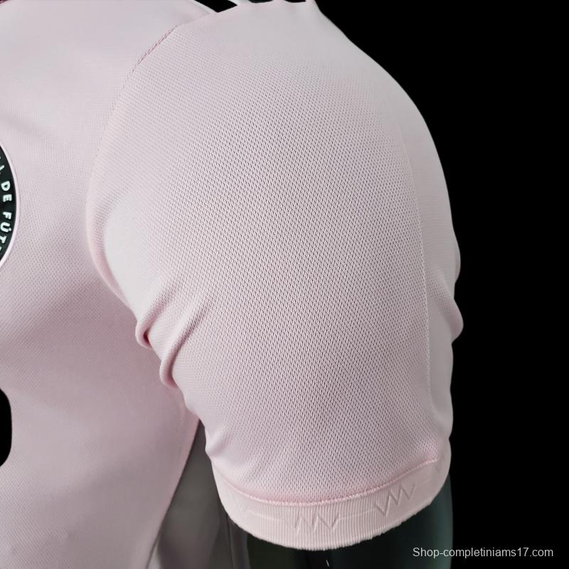 Player Version 22/23 Miami Home Pink Soccer Jersey