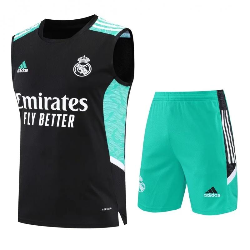 22/23 Real Madrid Pre-match Training Jersey Black Vest