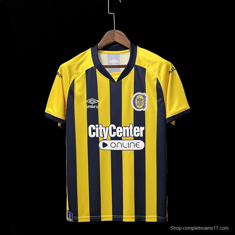 22/23 Rosario Central Home Soccer Jersey