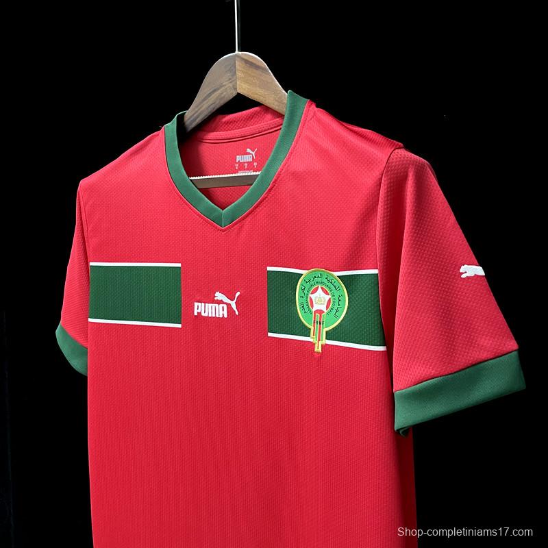 2022 Morocco Home Soccer Jersey