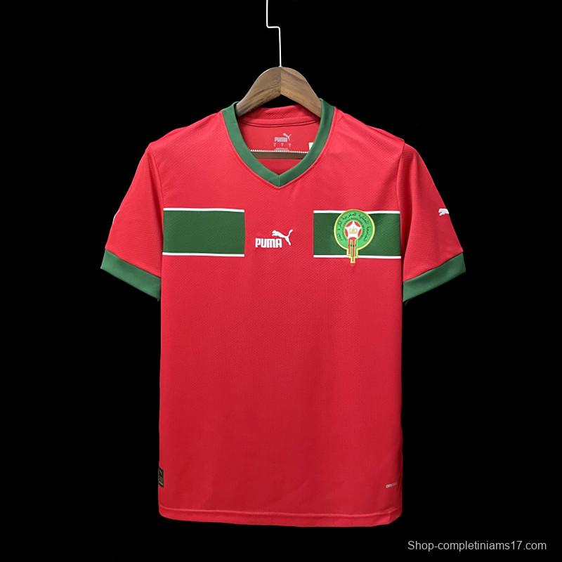 2022 Morocco Home Soccer Jersey