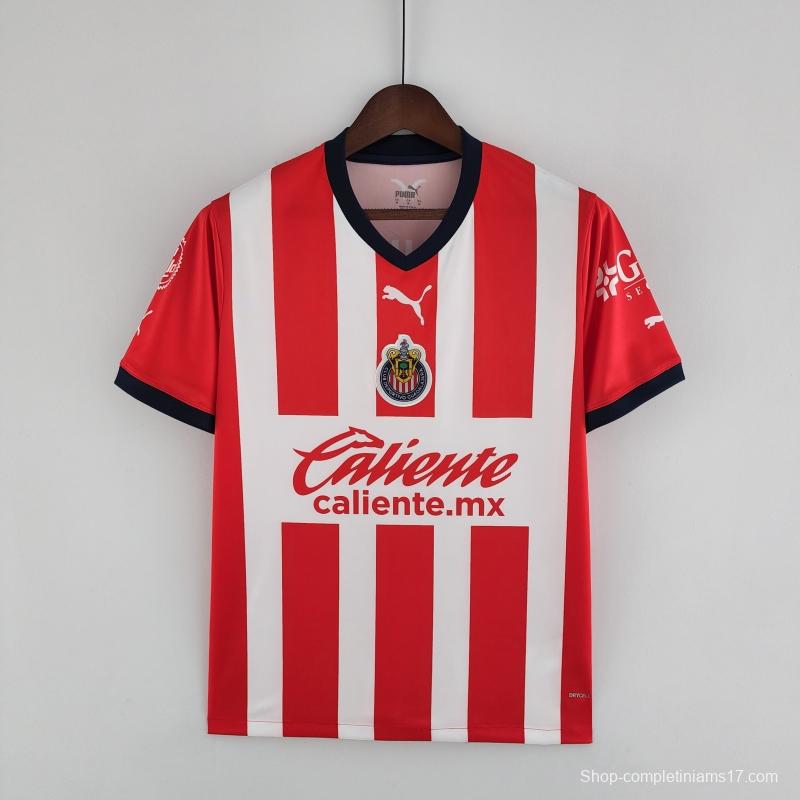 22/23 Chivas Guadalajara CD Home Soccer Jersey