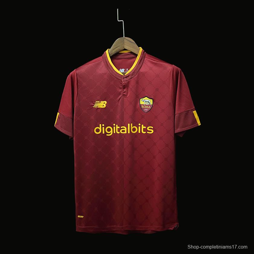 22/23 Roma Home Soccer Jersey