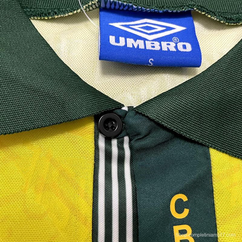 Retro 91/93 Brazil Home Soccer Jersey