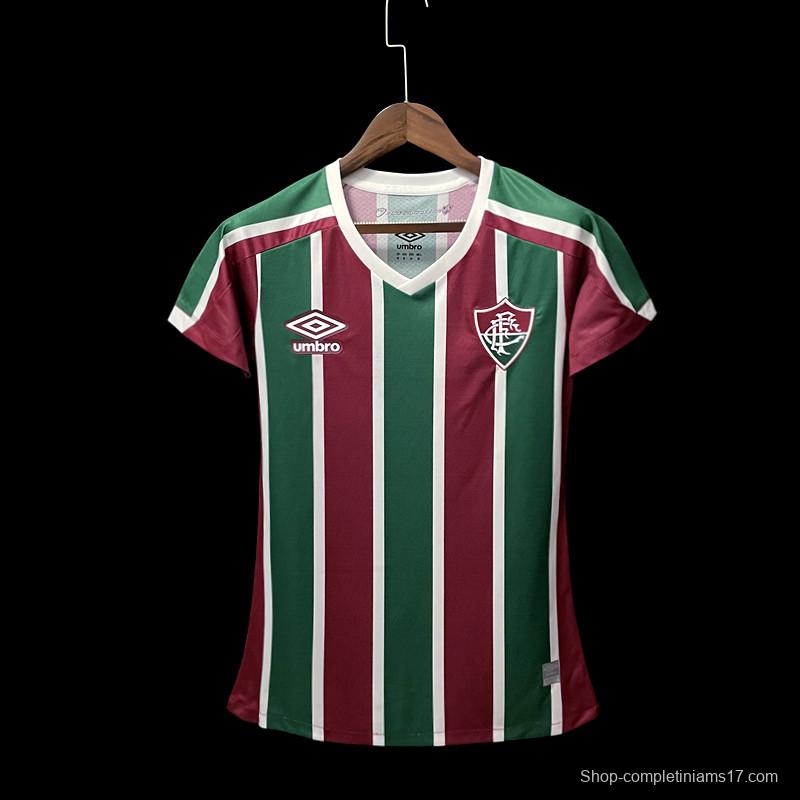 22/23 Fluminense Home Woman Soccer Jersey