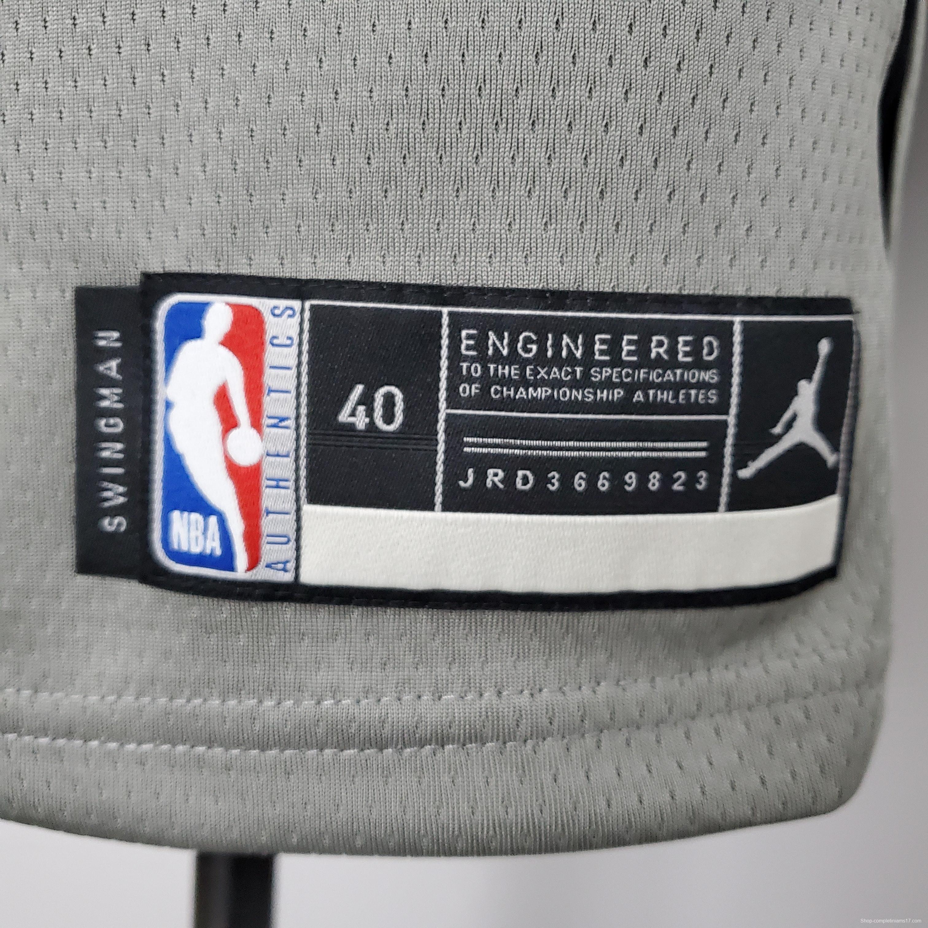 NBA Nets Curry #30 Flyer Grey Jersey