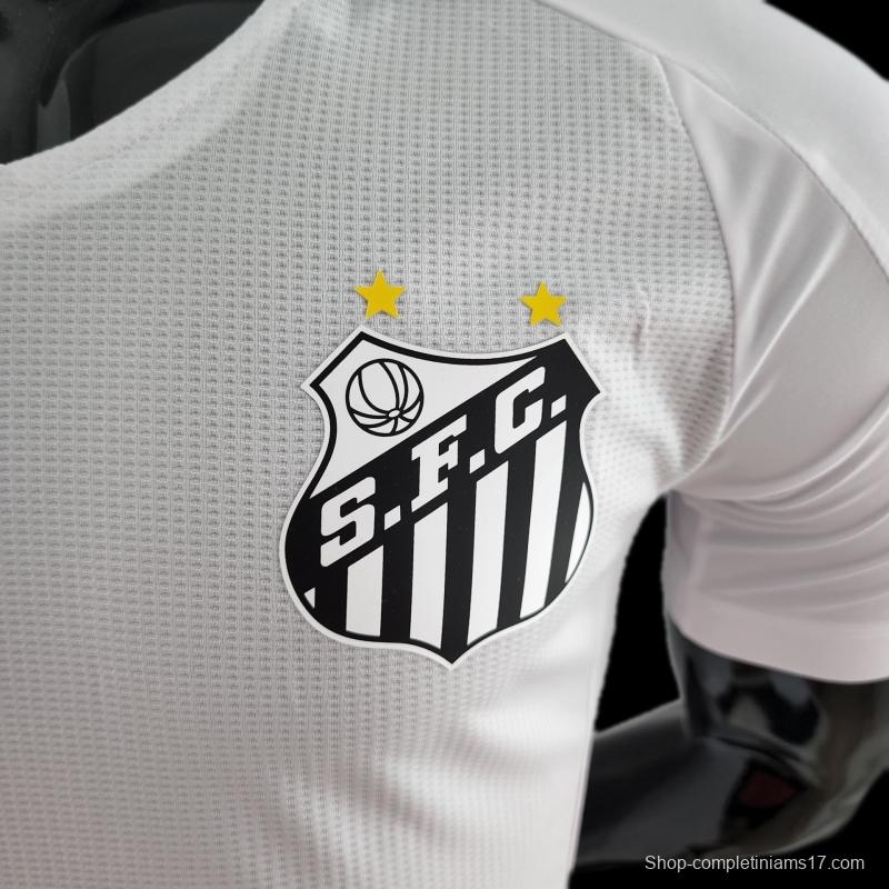 Player Version 22/23 Santos Home Soccer Jersey