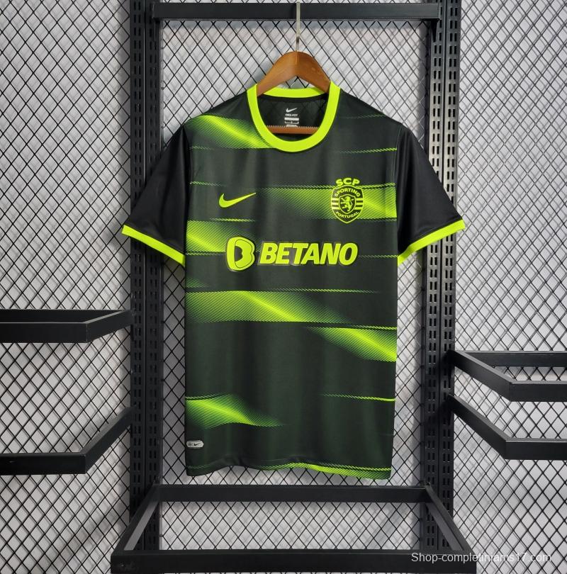 22 23 Sporting Lisbon Away Soccer Jersey