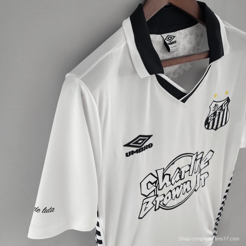 22/23 Santos UMBRO DAYS OF GLORY White Jersey