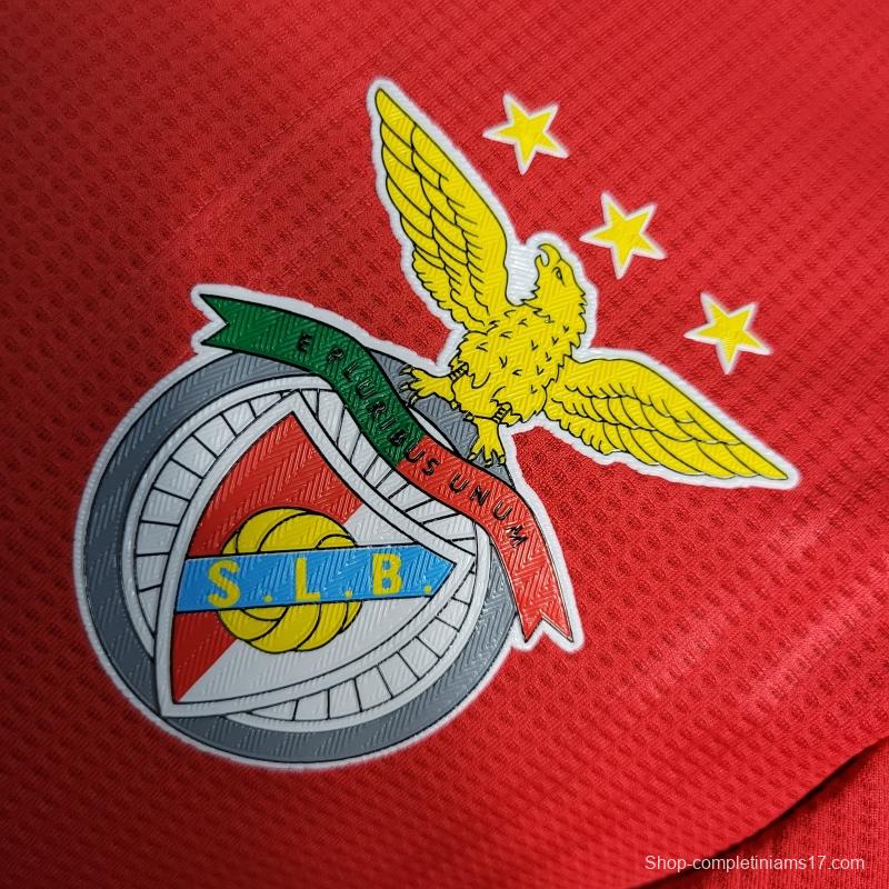 22/23 Player Version Benfica Home Soccer Jersey