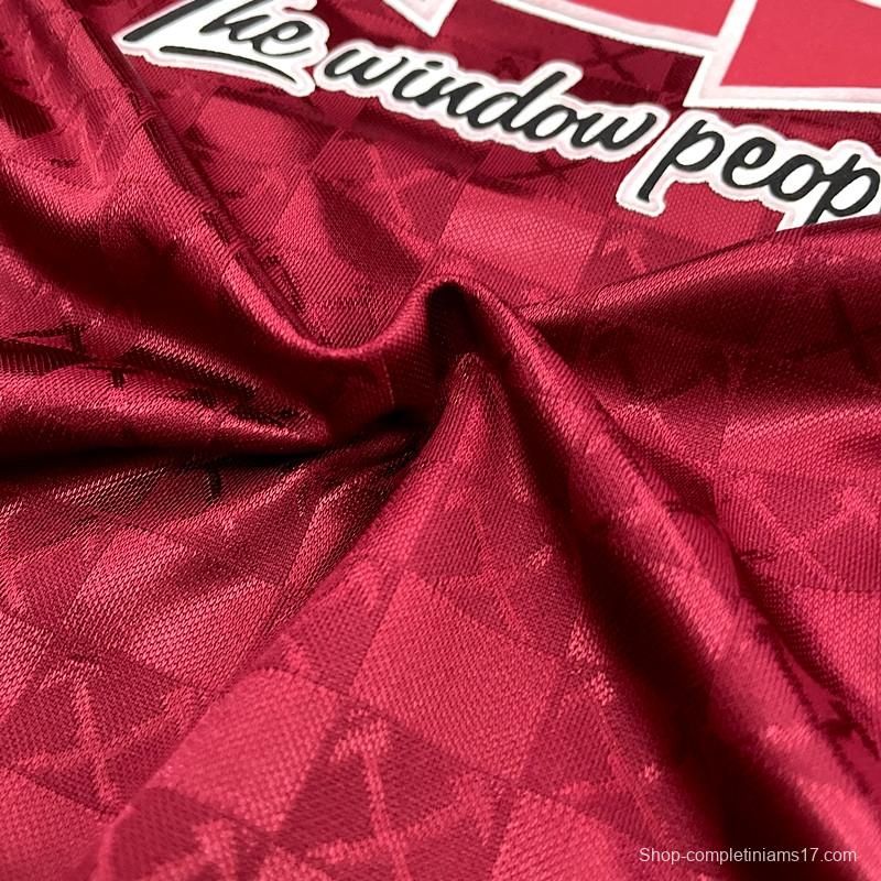 Retro 89/90 West Ham home Soccer Jersey