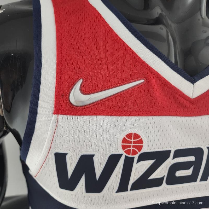 75th Anniversary JORDAN #23 Wizards Black Red White NBA Jersey