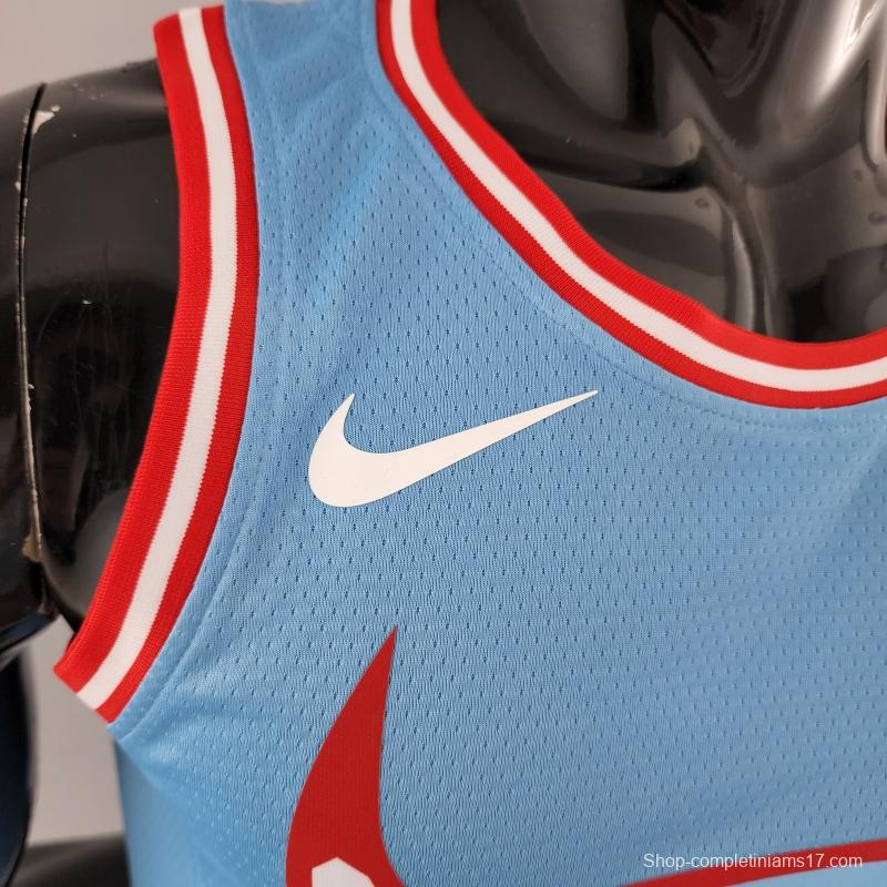 Chicago Bulls BALL#2 Blue NBA Jersey