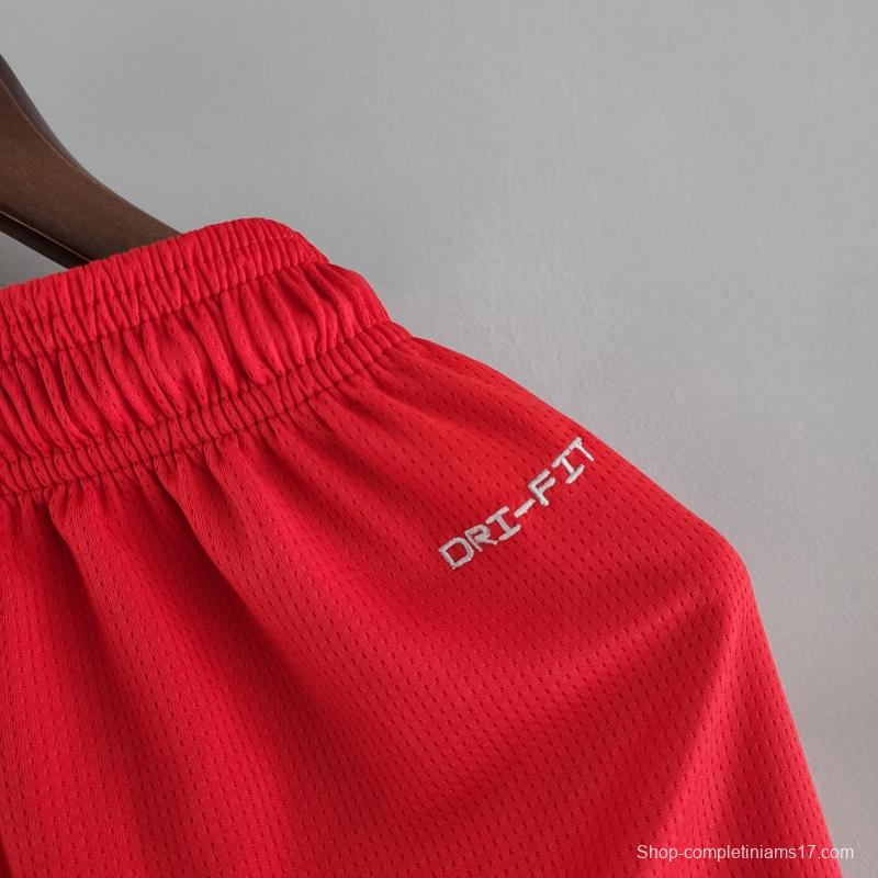 2022 NBA Jordan Shorts Red