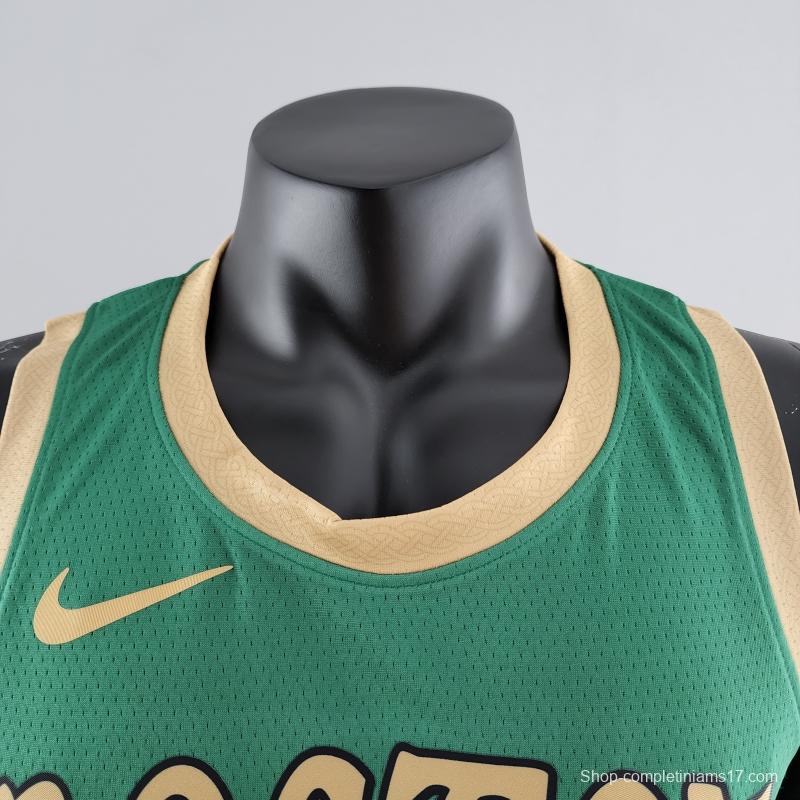 2020 Tatum #0 Boston Celtics City Edition Green NBA Jersey