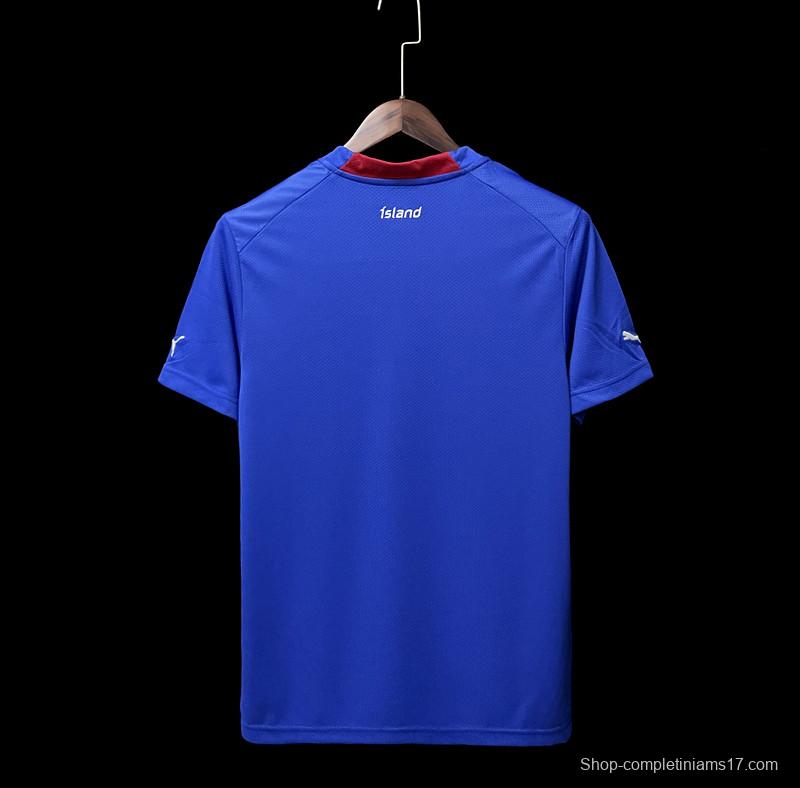 2022 Iceland Home Soccer Jersey