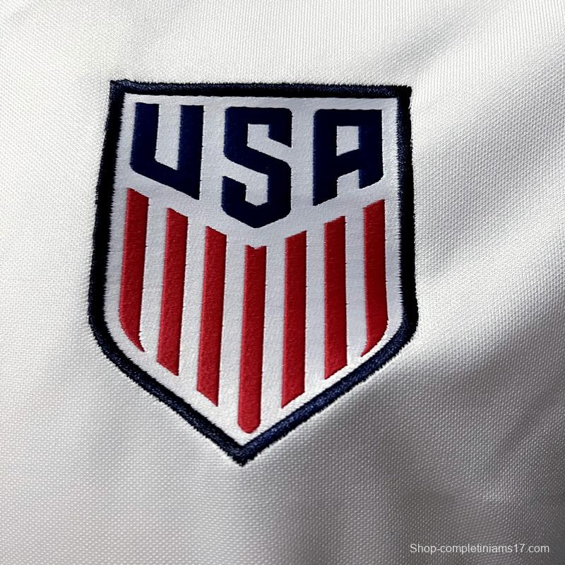 Retro 2016 USA Home Soccer Jersey