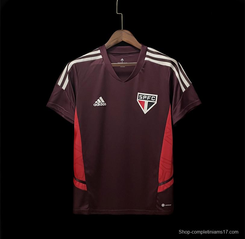 22/23 Sao Paulo Maroon Training Jersey